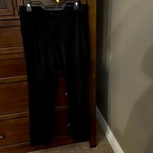 Black regular straight leg fit dress pants size 8